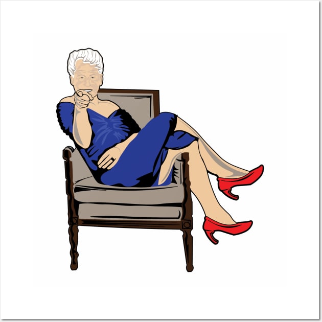 BIll Clinton In Blue Dress Bill In Blue Posters and Art Prints TeePublic